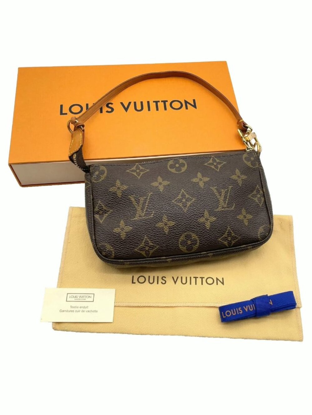 Authentic Louis Vuitton Pochette Accessoires Monogram Shoulder Bag LV Handbag - Picture 3 of 16